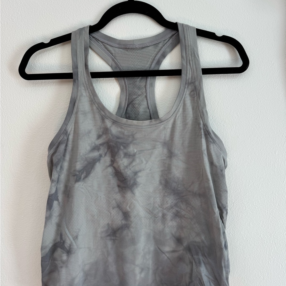 lululemon athletica Swiftly Tech Razorback Race Length Marble Grey Dye